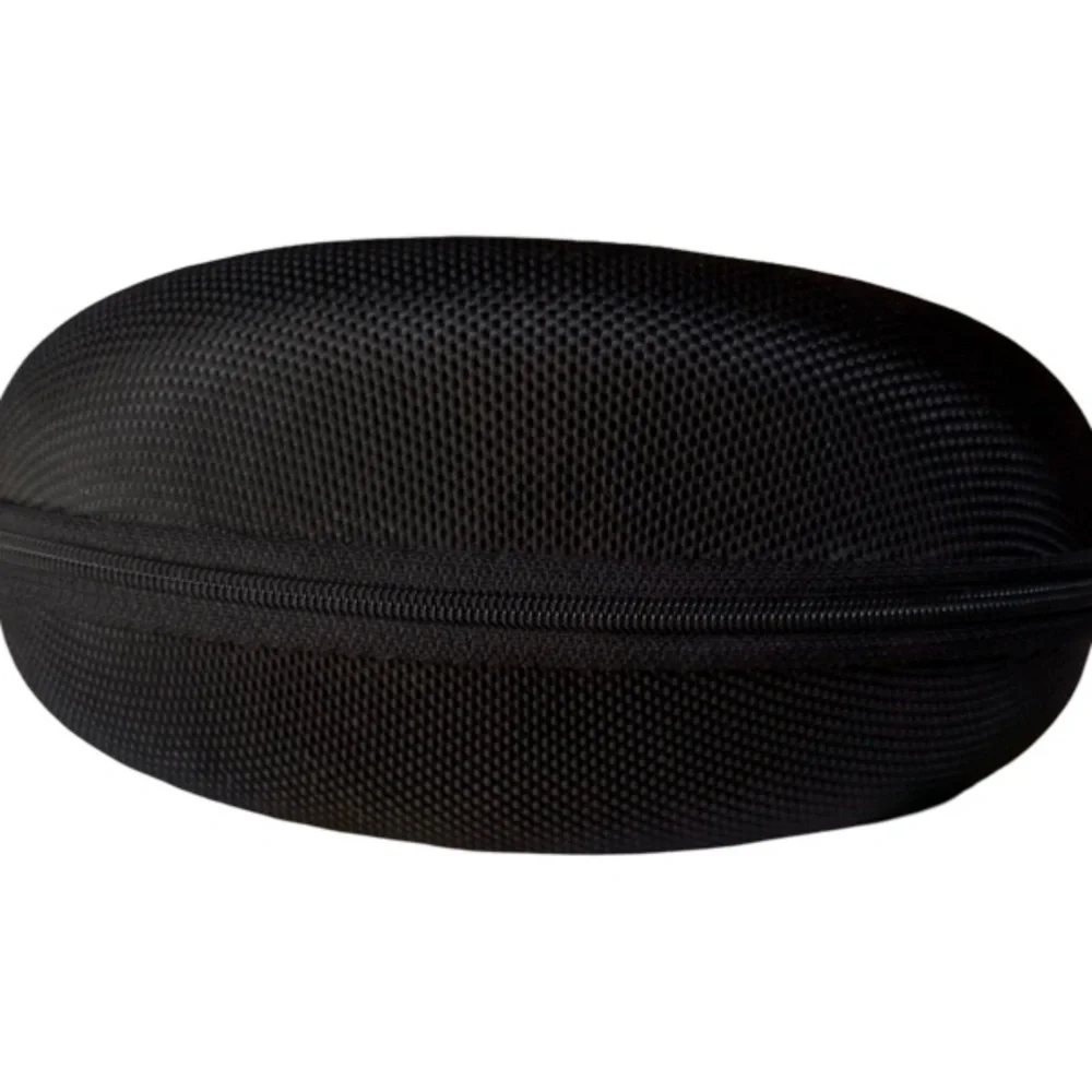 Empty Oakley Sunglass Hard Case Only Black Zipper Cushioned - Picture 2 of 4